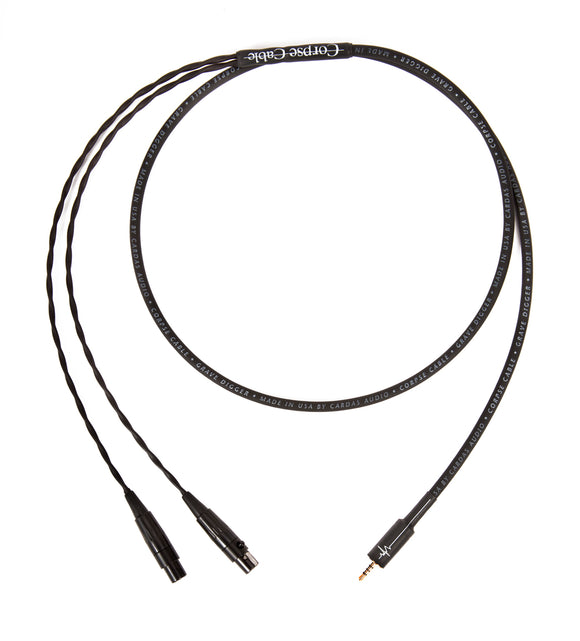 Corpse Cable GraveDigger for Meze Audio ELITE / EMPYREAN Planar Magnetic Headphones / 2.5mm TRRS Plug / 4ft