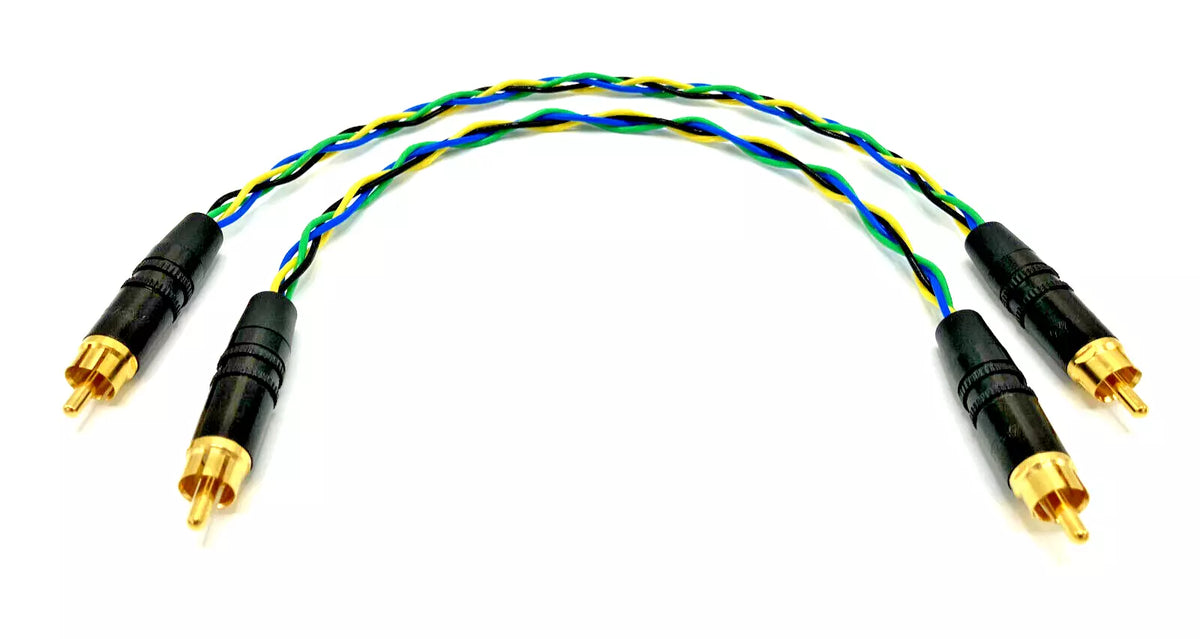 Corpse Cable RCA Earth Rocker Interconnects / 4X19 AWG HyperPure Coppe