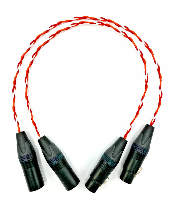 Corpse Cable XLR Interconnects / 1.5ft Pair / 19 AWG HyperPure Copper Conductors