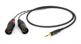 Corpse Cable 3.5mm 1/8" Male to Dual XLR Male Adapter - 3ft Length - Discontinued