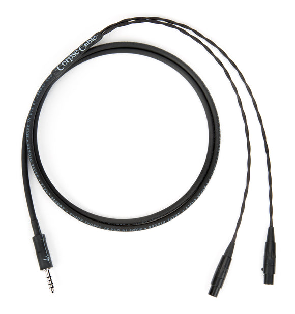 Corpse Cable GraveDigger for Meze Audio ELITE / EMPYREAN Planar Magnetic Headphones - 4.4mm TRRRS - 1.3M