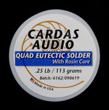 Cardas Audio Quad Eutectic Solder with Rosin Core - .25lb / 113 grams - 92ft (28M)