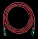 Custom Corpse Crystal Clear Mic Cable / DeadRed 25ft