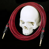 Corpse Crystal Clear Instrument Cable - DeadRed Custom Lengths