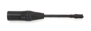 GraveDigger 4-Pin XLR Male to 2.5mm TRRS Female Balanced Adapter