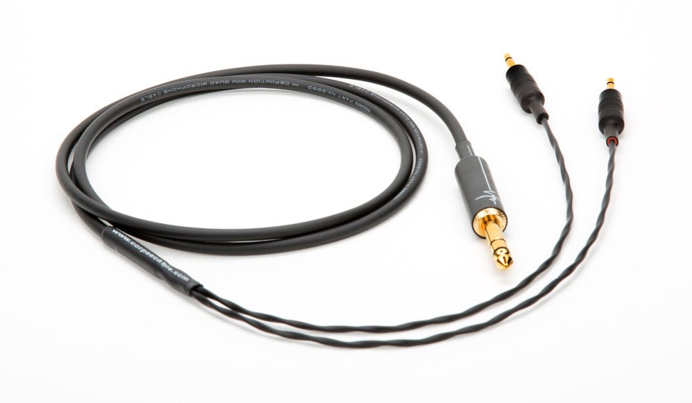 Cavo Cuffia Ibrido Rame Oro Argento GSAUDIOCABLES 6ft – Per Focal, Hifiman, Sony, Denon