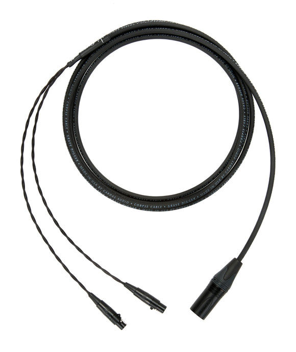 Corpse Cable GraveDigger for Meze Audio ELITE / EMPYREAN Planar Magnetic Headphones / 4-Pin XLR / 10ft